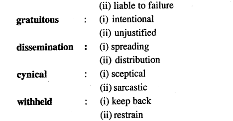 How Free Is The Press Short Question Answer Bihar Board Class 12 English Chapter 8