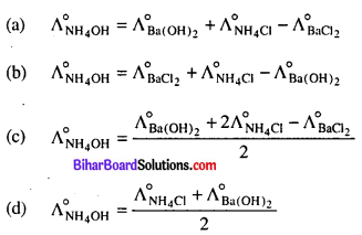 Bihar Board 12th Chemistry Objective Answers Chapter 3 Electrochemistry 12