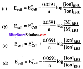 Bihar Board 12th Chemistry Objective Answers Chapter 3 Electrochemistry 3