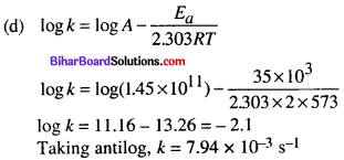 Bihar Board 12th Chemistry Objective Answers Chapter 4 Chemical Kinetics 13