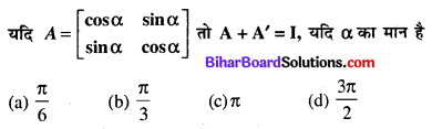 Bihar Board 12th Maths Model Question Paper 2 in Hindi MCQ Q9