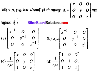 Bihar Board 12th Maths Model Question Paper 4 in Hindi MCQ Q16