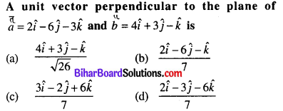 Bihar Board 12th Maths Objective Answers Chapter 10 Vector Algebra Q41