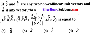 Bihar Board 12th Maths Objective Answers Chapter 10 Vector Algebra Q53
