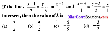 Bihar Board 12th Maths Objective Answers Chapter 11 Three Dimensional Geometry Q23