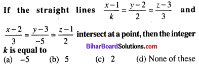 Bihar Board 12th Maths Objective Answers Chapter 11 Three Dimensional Geometry Q24