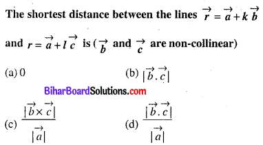 Bihar Board 12th Maths Objective Answers Chapter 11 त्रि-विमीय ज्यामिति Q53