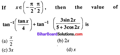 Bihar Board 12th Maths Objective Answers Chapter 2 Inverse Trigonometric Functions Q14