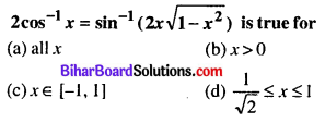 Bihar Board 12th Maths Objective Answers Chapter 2 Inverse Trigonometric Functions Q24