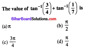 Bihar Board 12th Maths Objective Answers Chapter 2 Inverse Trigonometric Functions Q34