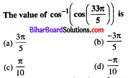 Bihar Board 12th Maths Objective Answers Chapter 2 Inverse Trigonometric Functions Q45