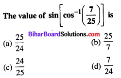 Bihar Board 12th Maths Objective Answers Chapter 2 Inverse Trigonometric Functions Q49