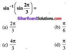 Bihar Board 12th Maths Objective Answers Chapter 2 प्रतिलोम त्रिकोणमितीय फलन Q34