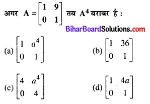 Bihar Board 12th Maths Objective Answers Chapter 3 आव्यूह Q21