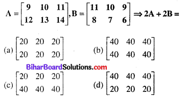 Bihar Board 12th Maths Objective Answers Chapter 3 आव्यूह Q31