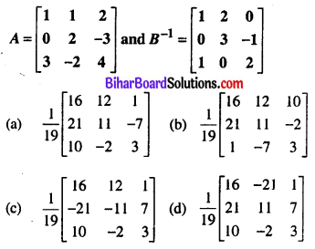 Bihar Board 12th Maths Objective Answers Chapter 4 Determinants Q37