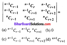 Bihar Board 12th Maths Objective Answers Chapter 4 सारणिक Q28