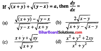 Bihar Board 12th Maths Objective Answers Chapter 5 Continuity and Differentiability Q12