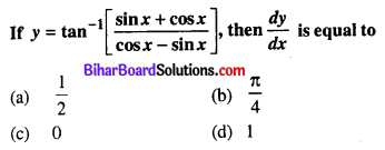 Bihar Board 12th Maths Objective Answers Chapter 5 Continuity and Differentiability Q14
