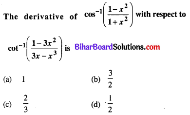 Bihar Board 12th Maths Objective Answers Chapter 5 Continuity and Differentiability Q32