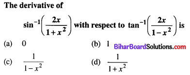 Bihar Board 12th Maths Objective Answers Chapter 5 Continuity and Differentiability Q33