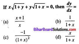 Bihar Board 12th Maths Objective Answers Chapter 5 Continuity and Differentiability Q6