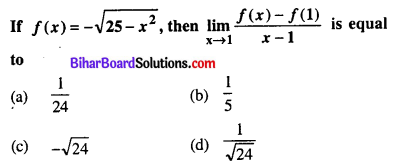 Bihar Board 12th Maths Objective Answers Chapter 5 Continuity and Differentiability Q8