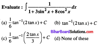 Bihar Board 12th Maths Objective Answers Chapter 7 Integrals Q13