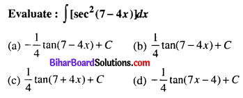 Bihar Board 12th Maths Objective Answers Chapter 7 Integrals Q3