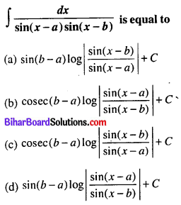 Bihar Board 12th Maths Objective Answers Chapter 7 Integrals Q37