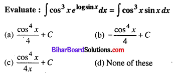 Bihar Board 12th Maths Objective Answers Chapter 7 Integrals Q5