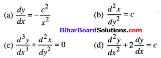 Bihar Board 12th Maths Objective Answers Chapter 9 Differential Equations Q12