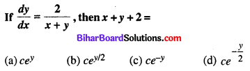 Bihar Board 12th Maths Objective Answers Chapter 9 Differential Equations Q26