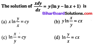 Bihar Board 12th Maths Objective Answers Chapter 9 Differential Equations Q44