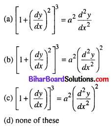 Bihar Board 12th Maths Objective Answers Chapter 9 Differential Equations Q5