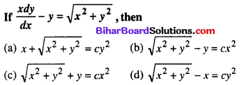 Bihar Board 12th Maths Objective Answers Chapter 9 Differential Equations Q51