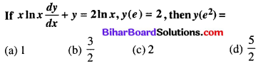 Bihar Board 12th Maths Objective Answers Chapter 9 Differential Equations Q58