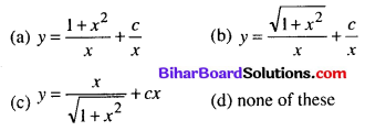 Bihar Board 12th Maths Objective Answers Chapter 9 Differential Equations Q62.1