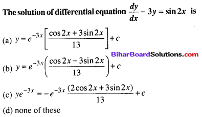 Bihar Board 12th Maths Objective Answers Chapter 9 Differential Equations Q63