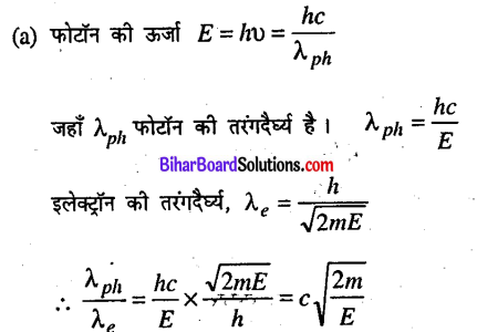 Bihar Board 12th Physics Objective Answers Chapter 11 विकिरण तथा द्रव्य की द्वैत प्रकृति - 5