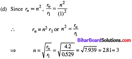 Bihar Board 12th Physics Objective Answers Chapter 12 Atoms in english medium 14