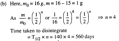 Bihar Board 12th Physics Objective Answers Chapter 13 Nuclei in english medium 11