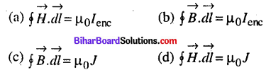 Bihar Board 12th Physics Objective Answers Chapter 4 गतिमान आवेश और चुम्बकत्व - 4