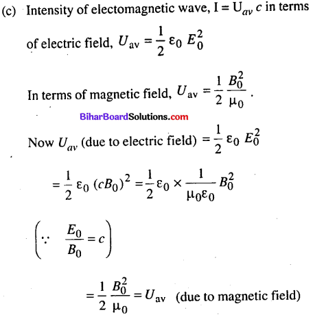 Bihar Board 12th Physics Objective Answers Chapter 8 Electromagnetic Waves - 9