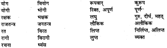 Bihar Board Class 12th Hindi व्याकरण विलोम या विपरीतार्थक शब्द 14