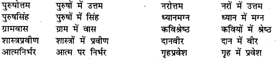 Bihar Board Class 12th Hindi व्याकरण समास 11