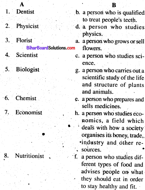 Bihar Board Class 8 English Book Solution Chapter 6