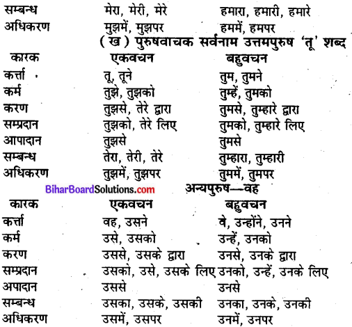 Bihar Board Class 10 Hindi व्याकरण सर्वनाम-2