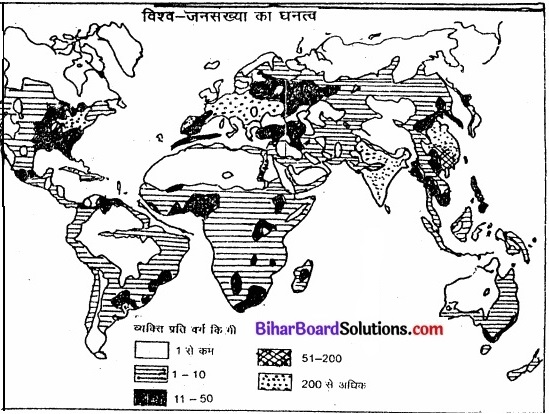 Bihar Board Class 12 Geography Solutions Chapter 2 विश्व जनसंख्या-वितरण, घनत्व और वृद्धि img 6a