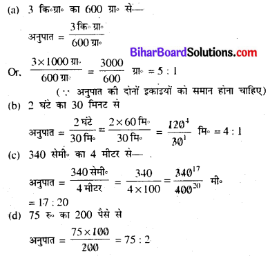 राशियों की तुलना कक्षा 7 Chapter 10 Bihar Board